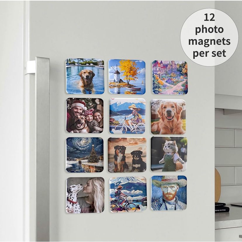 Photo Magnets - Custom Made (12 Pcs)